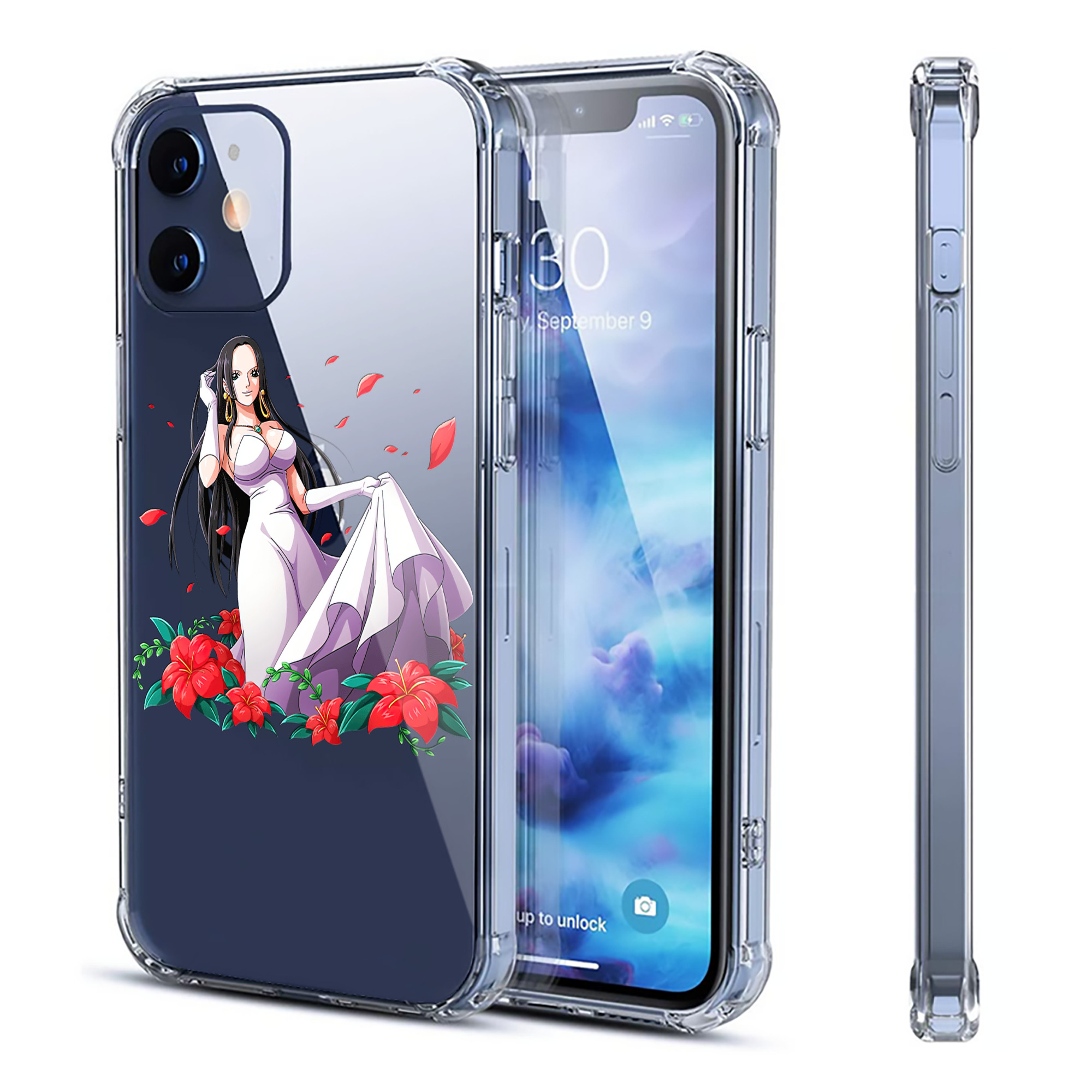 （画像用） ワンピース ボア・ハンコック ONE PIECE Boa·Hancock 【iPhone 12シリーズ対応】透明スマホケース（クリアソフトケース）